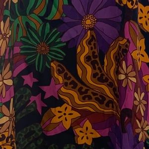 Star fruit midi skirt